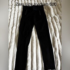 Zara Black Skinny Women's leggings size medium